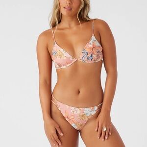 NWT O’Neill Punta Tropical Honopu Underwire Bikini Top & Pipeline Skimpy Bottom